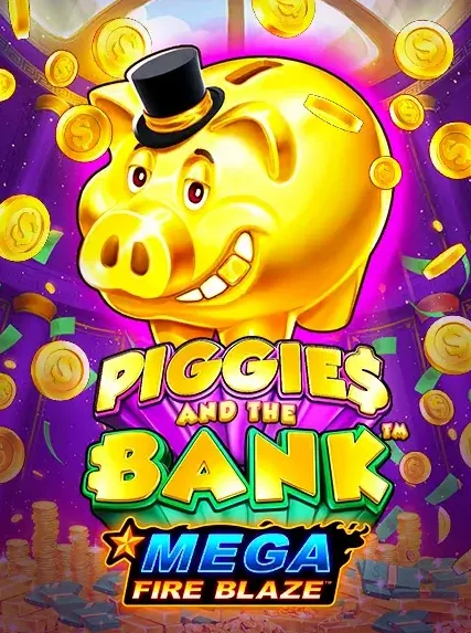Mega Fire Blaze Piggies And The Bank Slot online at Pirate Pots